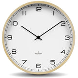 Huygens Wood25 Wall Clock | White