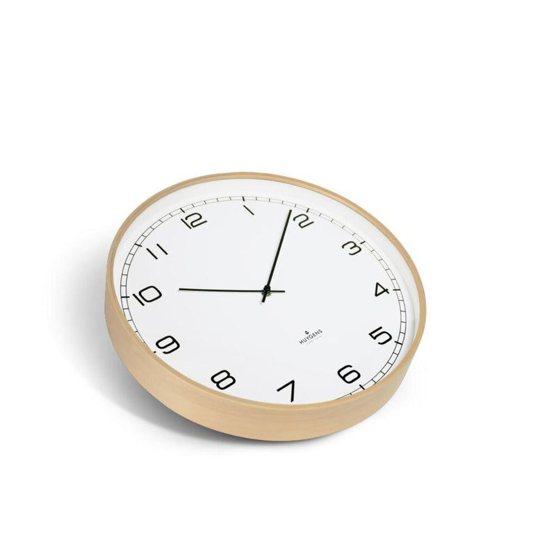 Huygens Wood25 Wall Clock | White