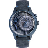 The Electricianz 45mm The Blue Z Analog Monochrome Men's Wristwatch
