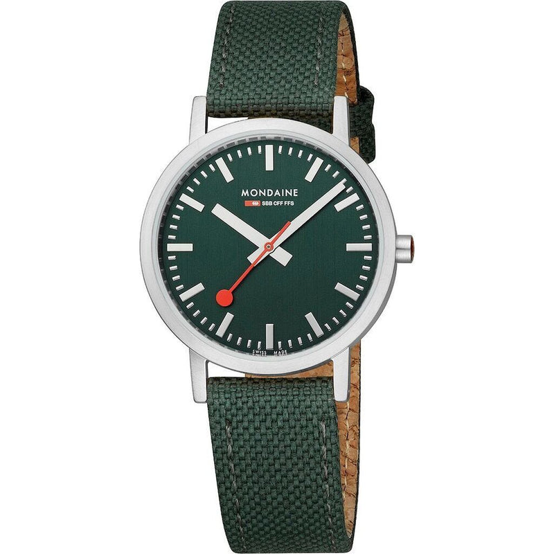 Mondaine Classic 36mm Watch | St. Steel brushed