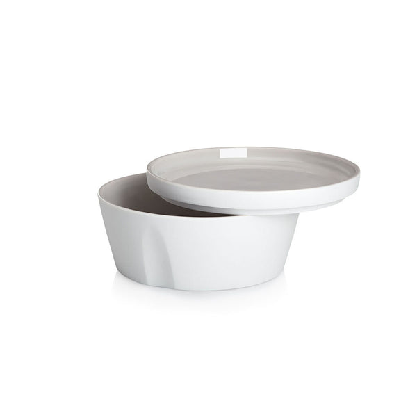 Degrenne L'Econome Starck Porcelain Straight Bowl & Round Dinner Plate | 5.5"