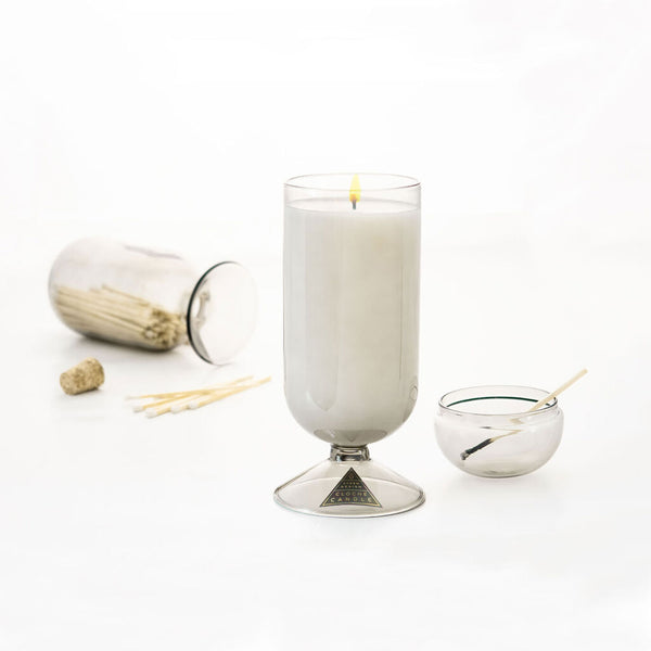Skeem Design Juniper and Mint Cloche Candle | Smoke