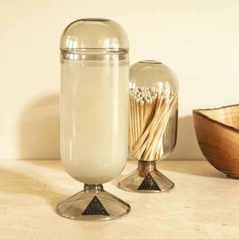 Skeem Design Juniper and Mint Cloche Candle | Smoke