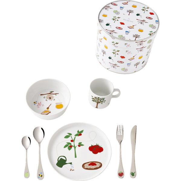 Degrenne Eveil Gourmand Tableware and Cutlery Children's Gift Box | 7 Pieces