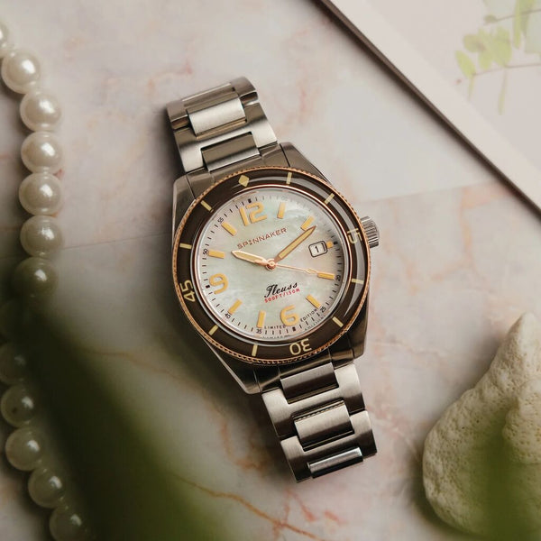 Spinnaker Fleuss Automatic Pearl Diver Watch Limited Edition | Pearl | 40MM