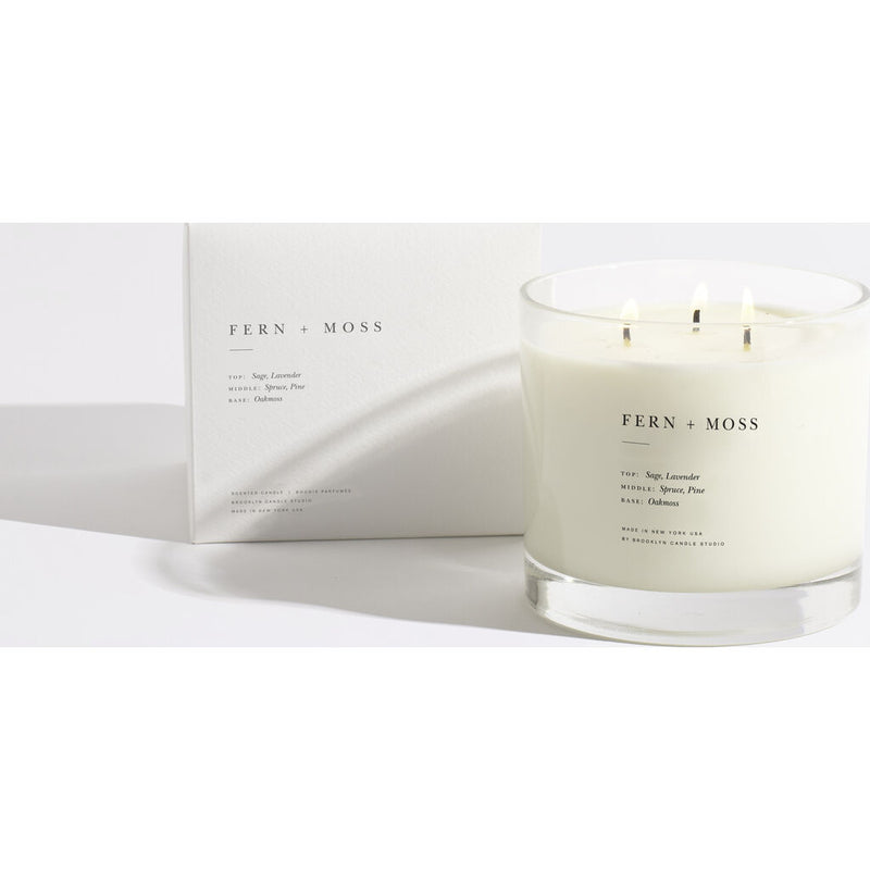 Brooklyn Candle Studio Fern + Moss Maximalist 3-Wick Candle | 27 oz
