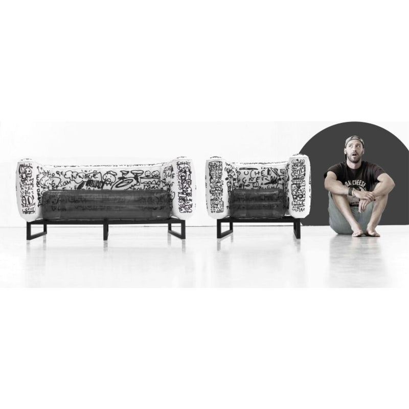 Mojow Furniture Yomi Nep Sofa Limited Series | Black on White 