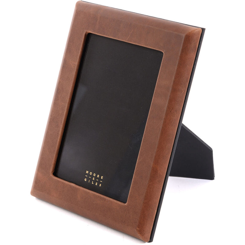 Moore & Giles Leather Wrapped Photo Frame