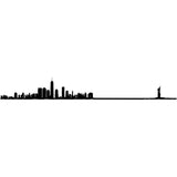 The Line City Skyline Silhouette Mini 7.5"