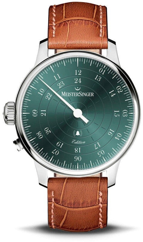 MeisterSinger Bell Hora 43mm Watch | Croco Print