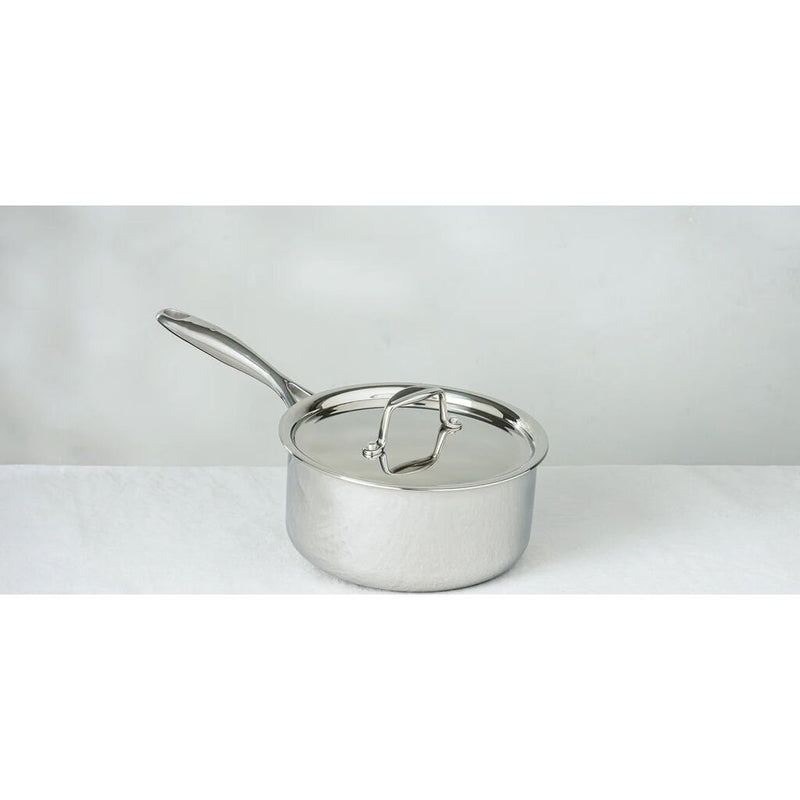 Sardel Sauce Pan | 5-ply Stainless Steel with Heat Resistant Handles | Oven Safe