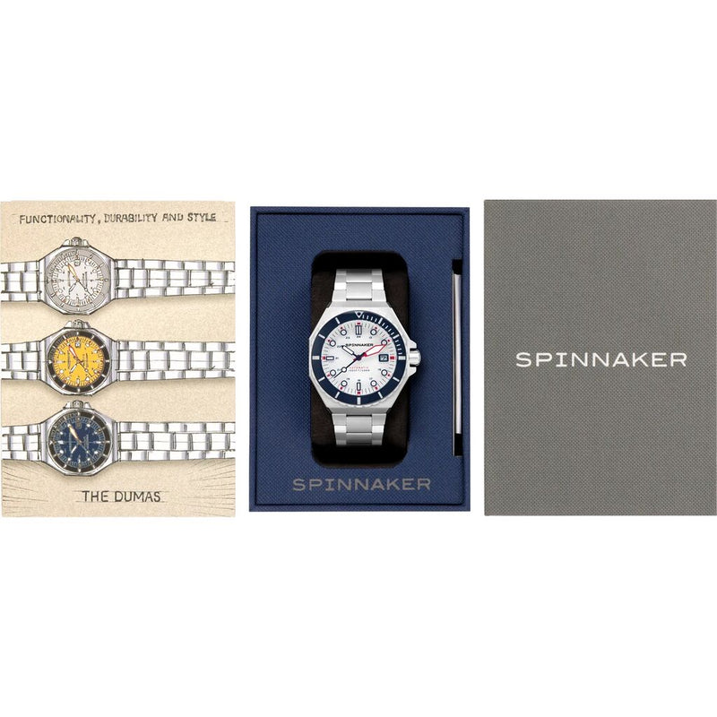 Spinnaker Dumas Japan Automatic 3 Hands Watch | Stainless Steel
