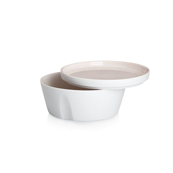 Degrenne L'Econome Starck Porcelain Straight Bowl & Round Dinner Plate | 5.5"