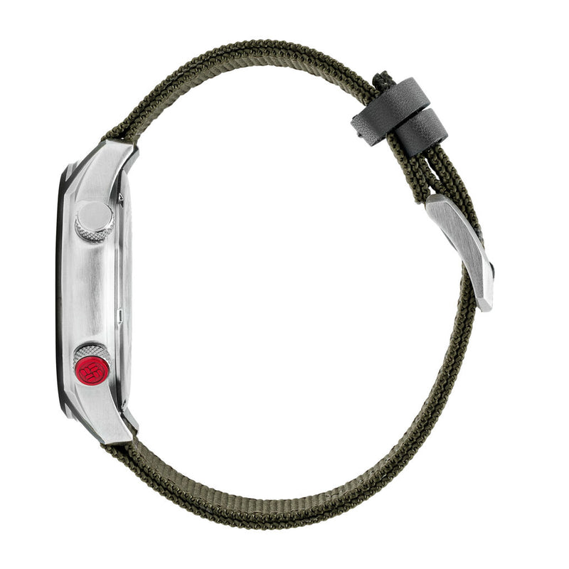 Columbia Outbacker Olive Green 3-Hand Date Men's Lifestyle Analog Watch | Olive Nylon