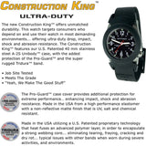 Bertucci A-2S Construction King Watch | Black Tridura Band + Black Pro-Guard