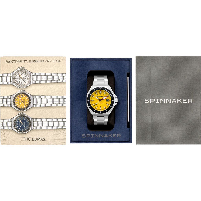 Spinnaker Dumas Japan Automatic 3 Hands Watch | Stainless Steel