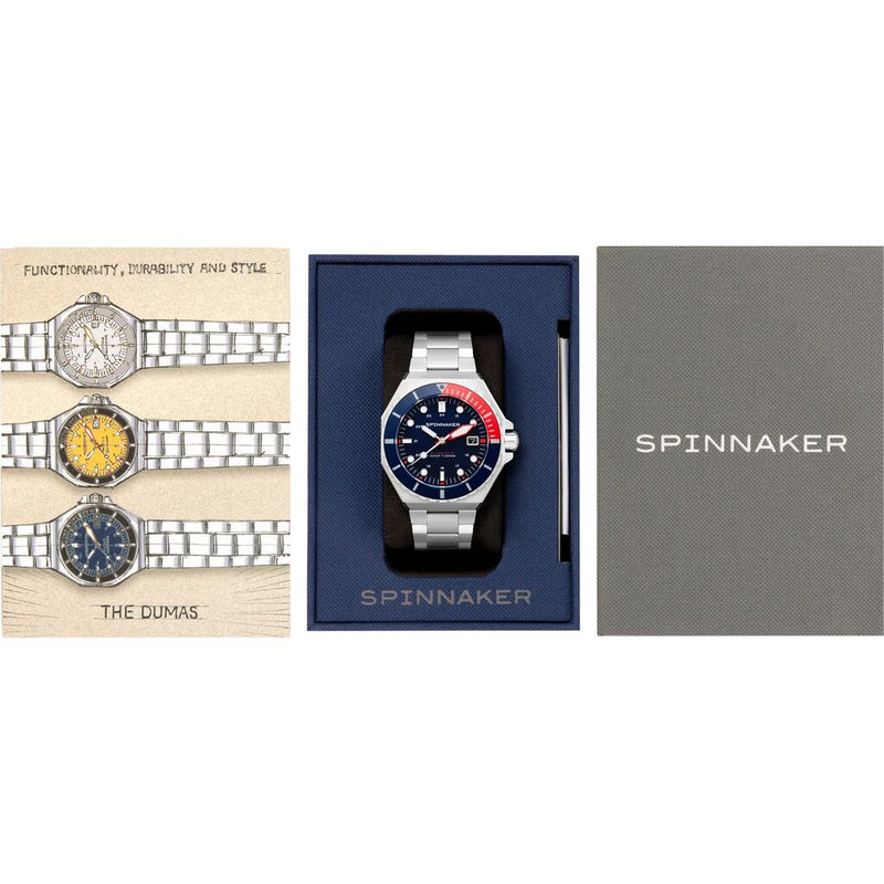 Spinnaker Dumas Japan Automatic 3 Hands Watch | Stainless Steel