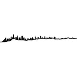 The Line City Skyline Silhouette Mini 7.5"
