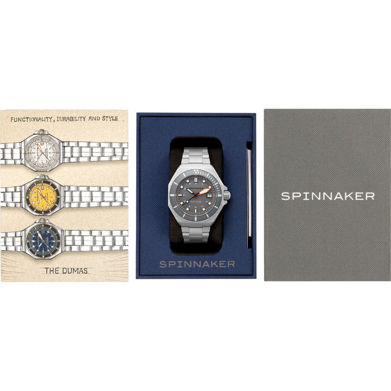 Spinnaker Dumas Japan Automatic 3 Hands Watch | Stainless Steel