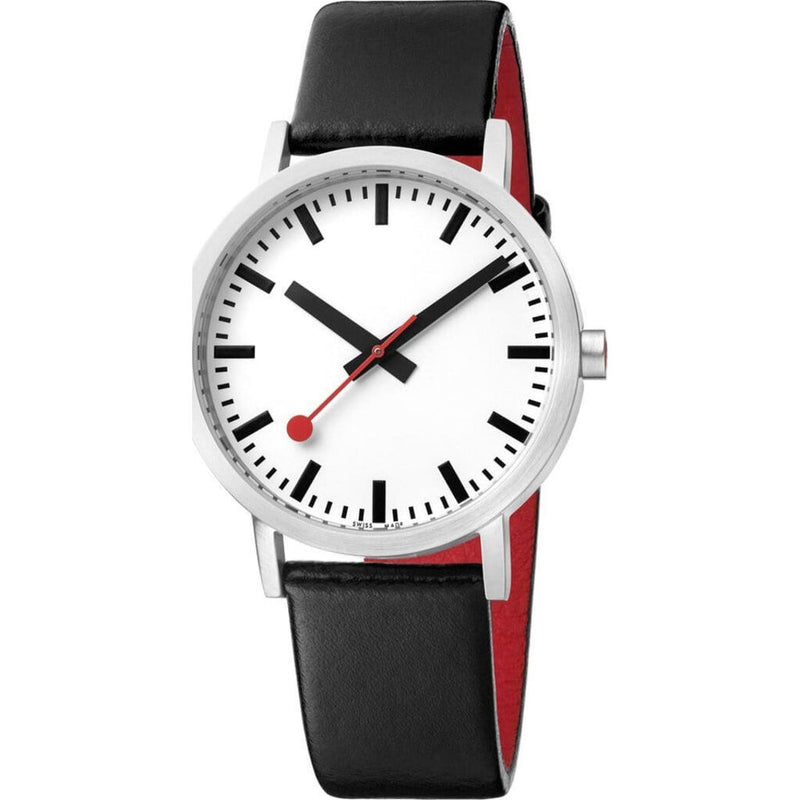 Mondaine Classic Pure Watch | St. Steel Brushed / White