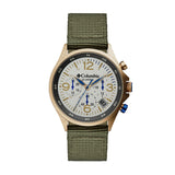 Columbia Canyon Ridge Stone Chronograph Date Men's Lifestyle Analog Watch | Olive Nylon