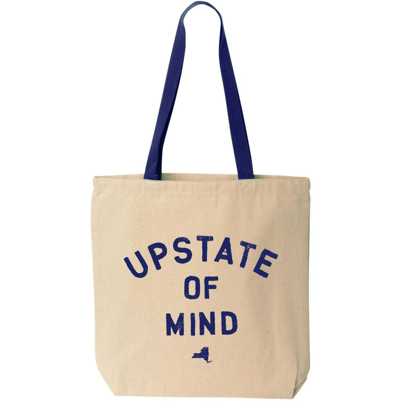 Upstate Of Mind Tote Bag | Natural/Navy