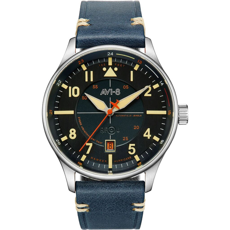 AVI-8 Watch Hawker Hurricane Kent Chronograph Limited Edition | Leather Strap