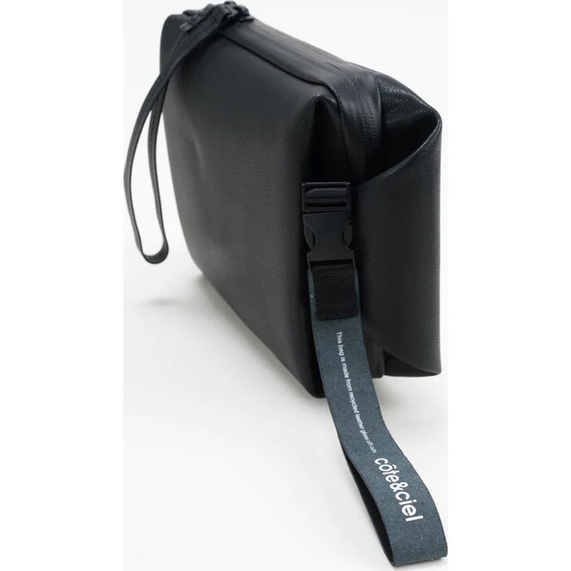 Cote & Ciel Arno Allura Recycled Leather Crossbody Bag | Black