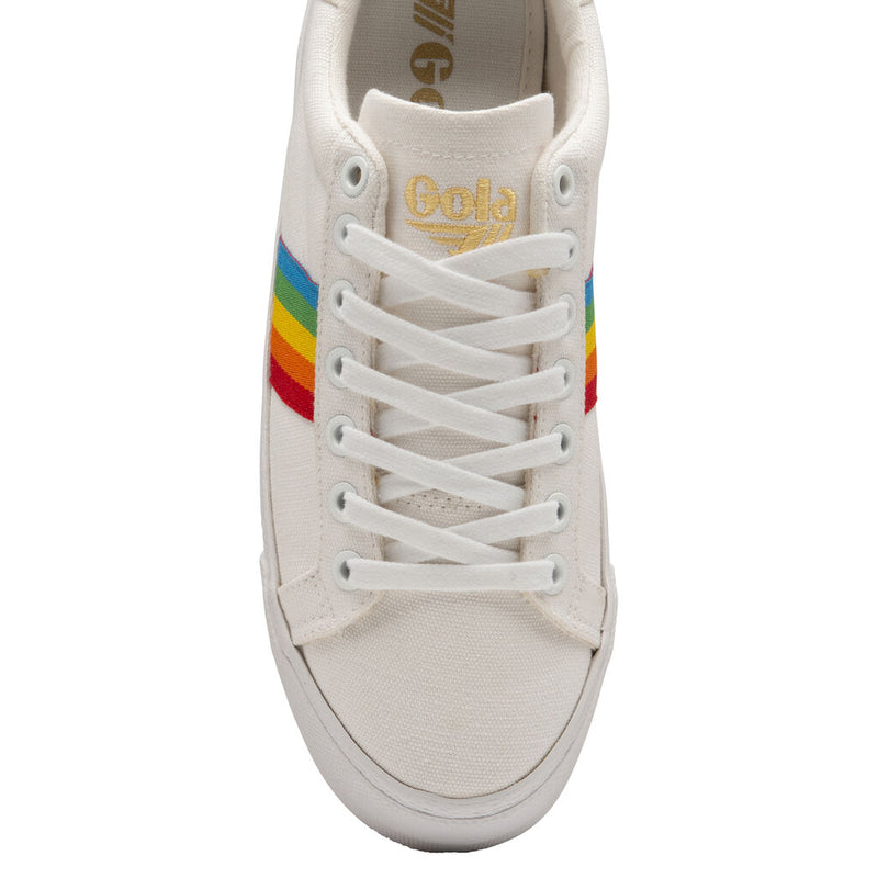 Gola Ladies Orchid Platform Rainbow Sneaker | White/Multi