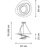 Artemide Pirce Mini Ceiling 2-Wire Light | White