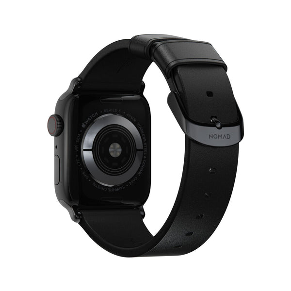 Nomad Modern Slim Watch Strap 40mm / 38mm | Black/Black Hardware