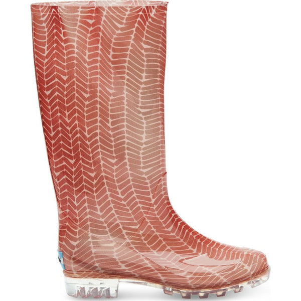 Toms Women's Herringbone Print Cabrillo Rain Boot | Picante Red