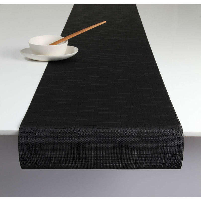 Chilewich Bamboo Table Runner | Jet Black - 100101-014