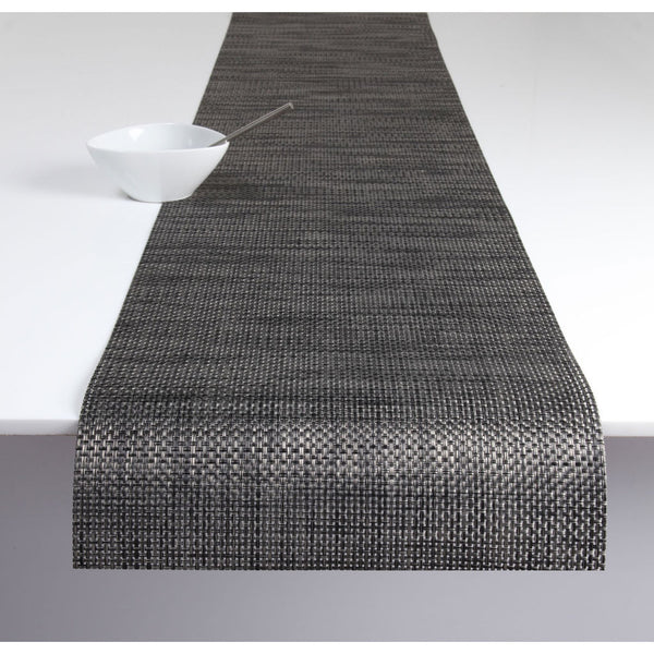 Chilewich Basketweave Table Runner | Carbon - 100108-007
