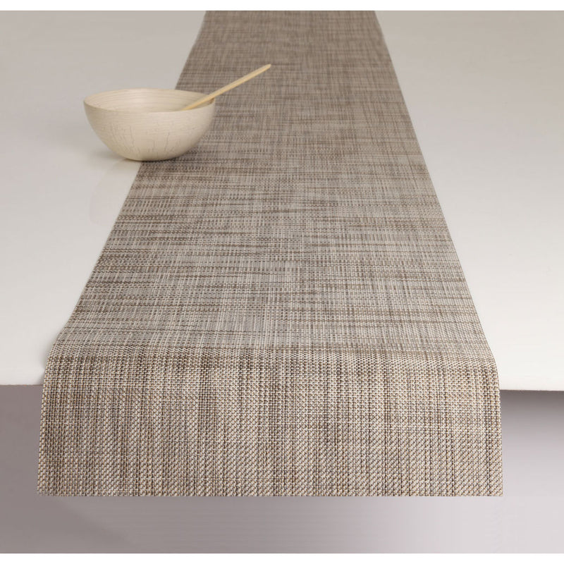Chilewich Mini Basket Table Runner | Soapstone - 100133-017