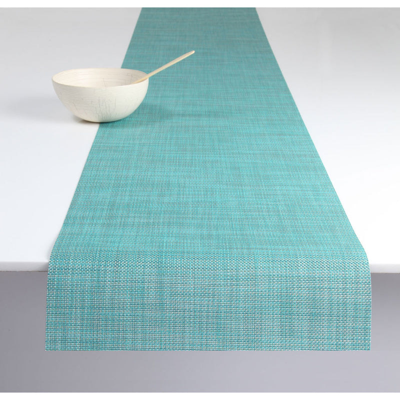 Chilewich Mini Basket Table Runner | Turquoise - 100133-019