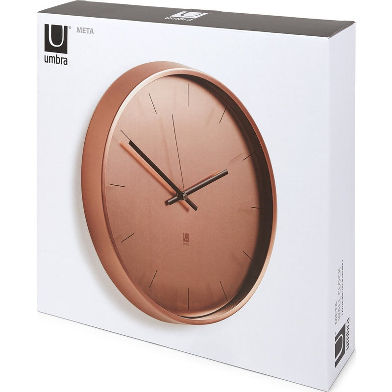 Umbra Meta Wall Clock | Copper 1004385-880