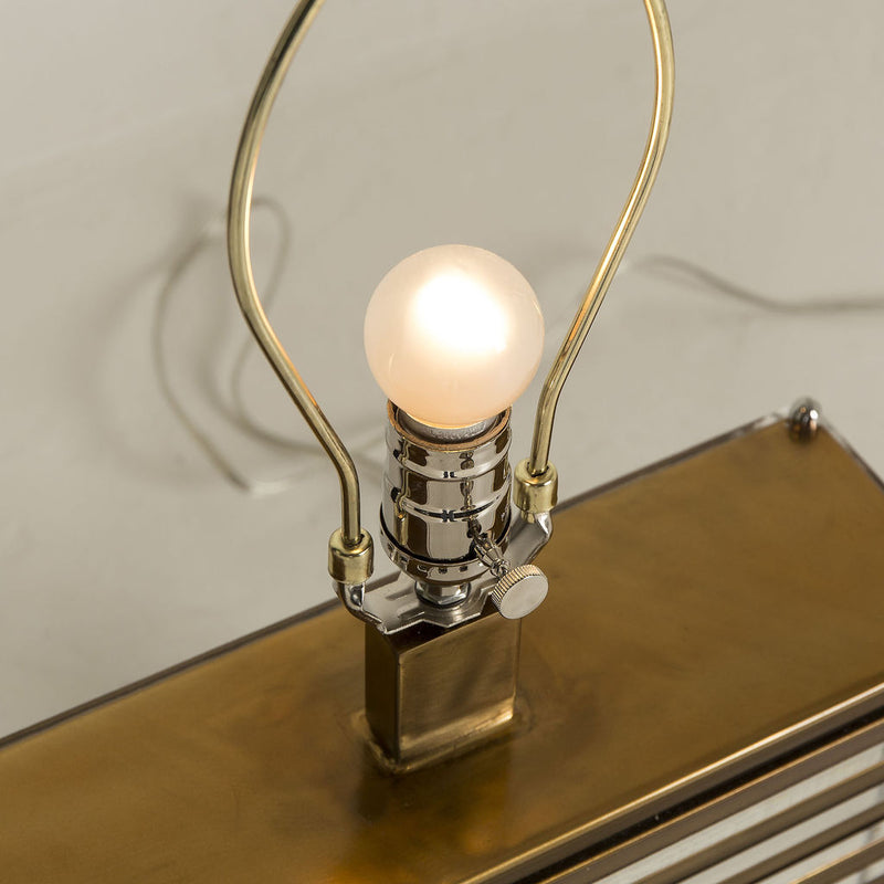 Resource Decor Stack Table Lamp | Brass/White