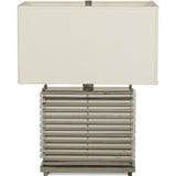 Resource Decor Stack Table Lamp | Nickel/White