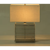Resource Decor Stack Table Lamp | Nickel/White