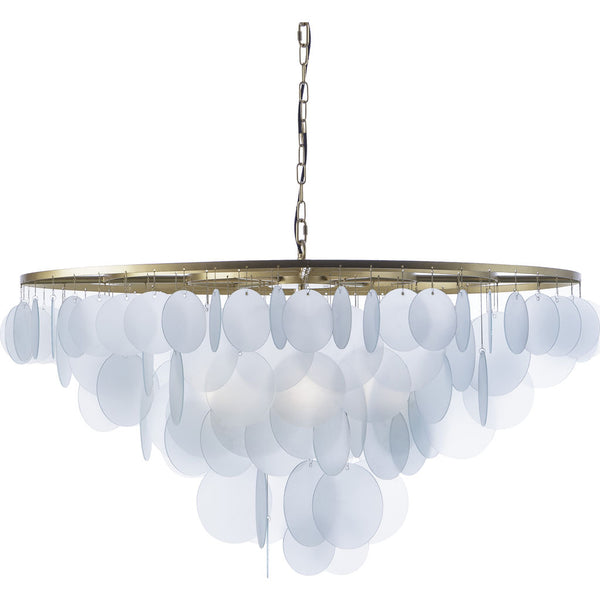 Resource Decor Cloud Chandelier Large | Brass/Etched Glass