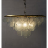 Resource Decor Cloud Chandelier Large | Brass/Etched Glass