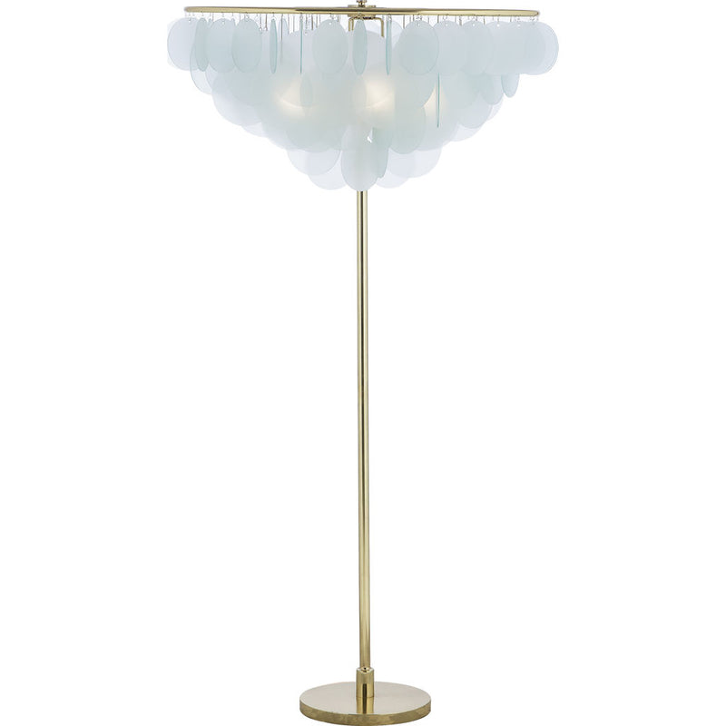 Resource Decor Cloud Floor Lamp | Brass/Etched Glass