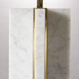 Resource Decor Marble Cross Table Lamp | White/Brass