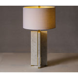 Resource Decor Marble Cross Table Lamp | White/Brass