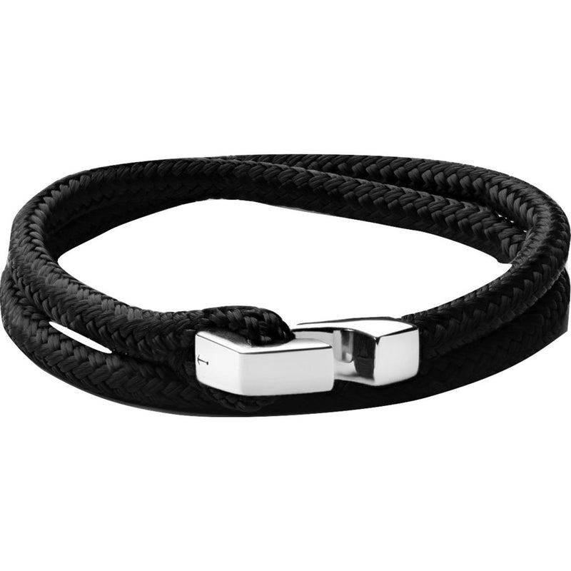 Miansai Ipsum Rope Sterling Silver Bracelet | Solid Black