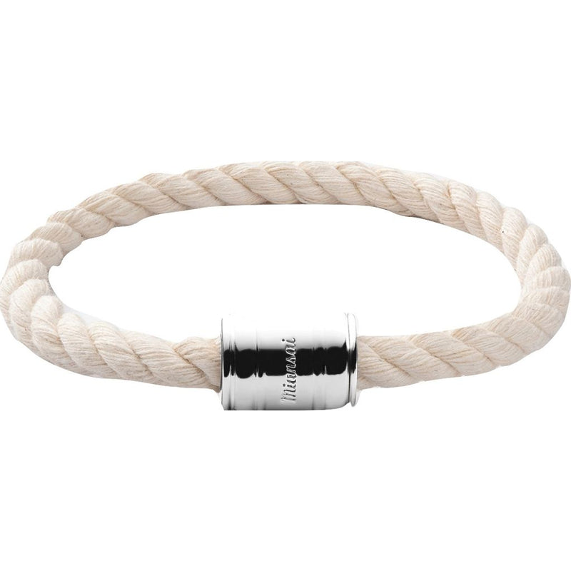 Miansai Stainless Steel Single Rope Casing Bracelet | Natural