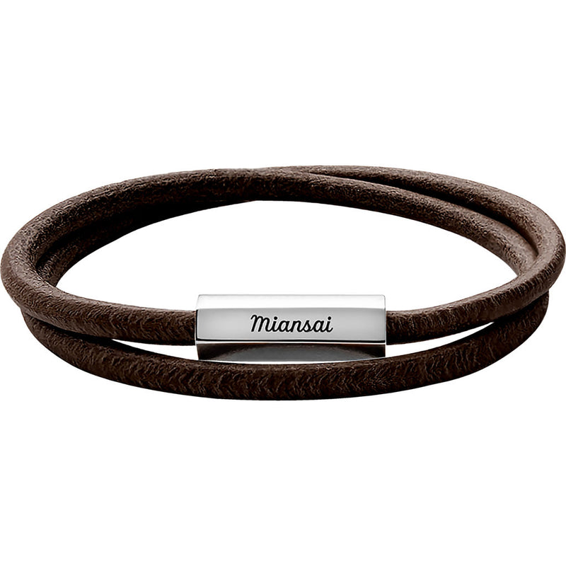 Miansai Bare Wrap Bracelet | Stainless Steel/Cafecito