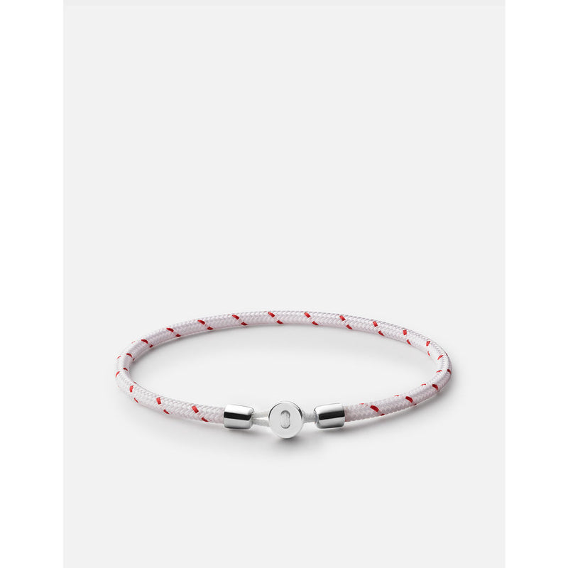 Miansai Nexus Rope Bracele | Sterling Silver/White/Red 101-0215-006