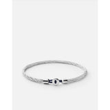 cMiansai Nexus Cable Bracelet | Sterling Silver/Navy 101-0216-003